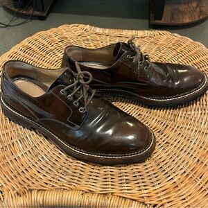 Salvatore Ferragamo brown lace-up oxfords 7.5